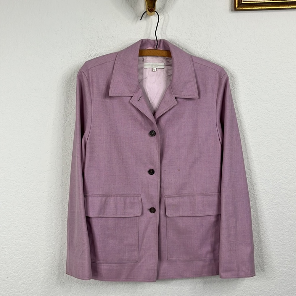 VTG 90s Escada Sport Wool Pastel Safari Jacket Blazer